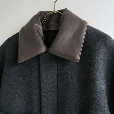 【9/5からポイント10%還元】<br>【AURALEE/オーラリー】<br>SHETLAND WOOL DOUBLE CLOTH BLOUSON <br>A25AB04HD