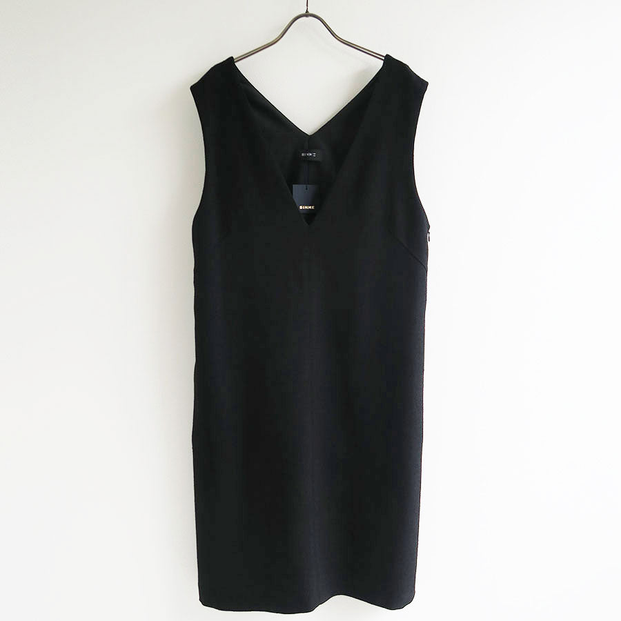 【SINME/シンメ】<br>ツィードVネックワンピース <br>S23AW-15