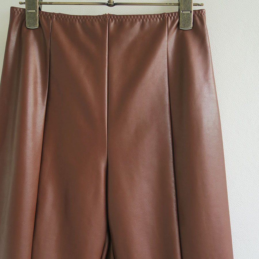 【FUMIKA UCHIDA/フミカウチダ】<br>STRETCH VEGAN LEATHER STIRRUPS LEGGINGS <br>W-PT005
