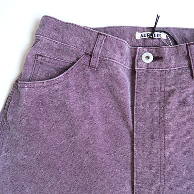 【11/1からポイント10%還元】<br>【AURALEE/オーラリー】<br>WASHED ORGANIC CANVAS PANTS <br>A24AP06HG