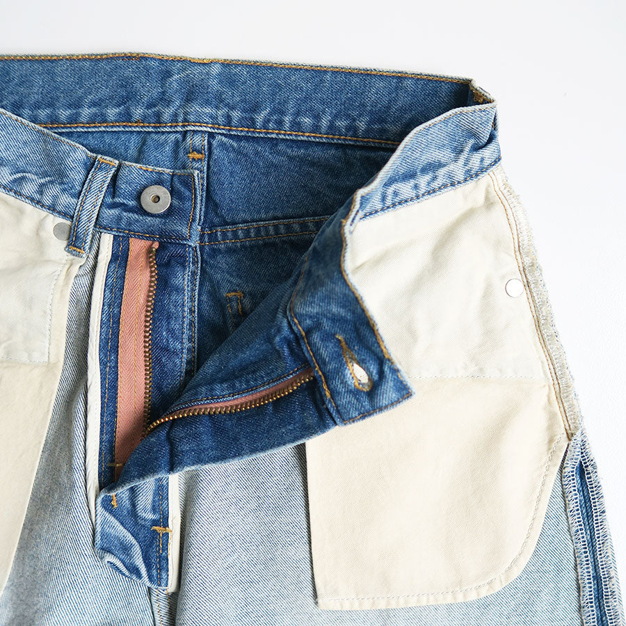 【INSCRIRE/アンスクリア】<br>Loose Fit Inside Out Denim <br>ID-PT33