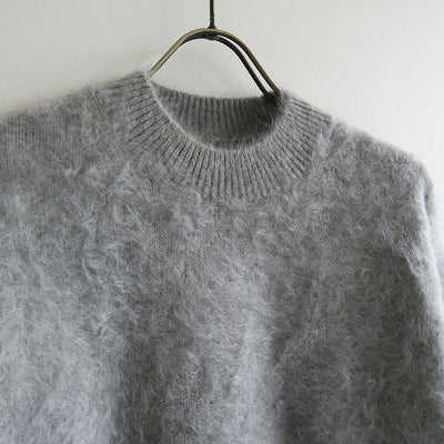 【BATONER/バトナー】<br>CASHMERE FOX FUR CREW NECK <br>BN-24FL-061