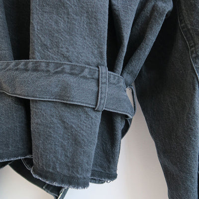 【RYU KAGA/リュウ カガ】<br>Belted denim jacket <br>85RJ01A