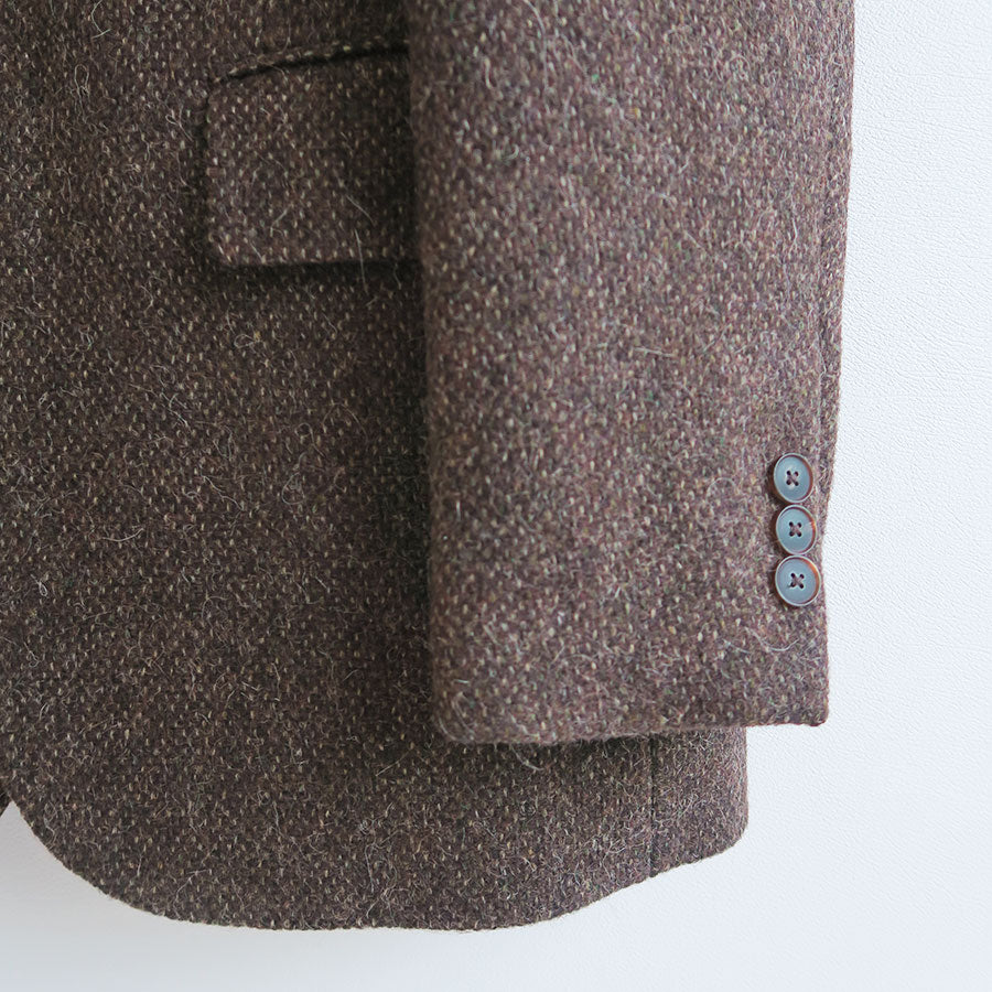 【AURALEE/オーラリー】<br>LAMA SHETLAND WOOL TWEED OVER JACKET <br>A24AJ06LS