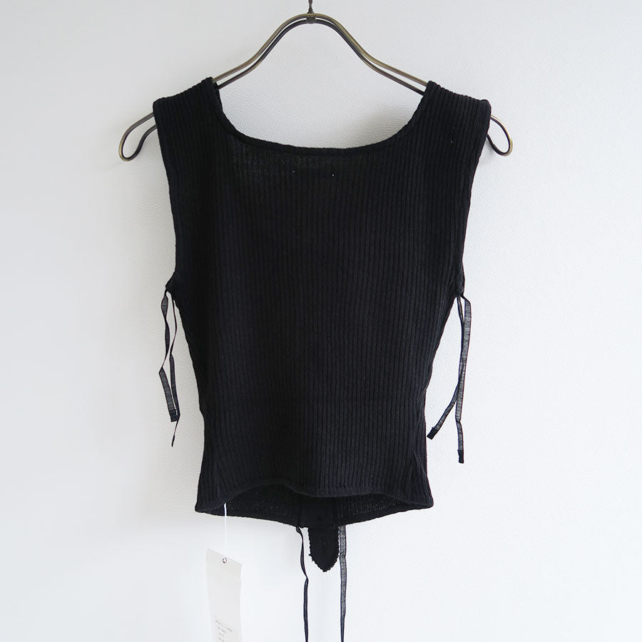 FUMIKA UCHIDA/フミカウチダ】VINTAGE RIBBED CORSET TOP_SLEEVELESS U-UW002の通販  「ONENESS ONLINE STORE」