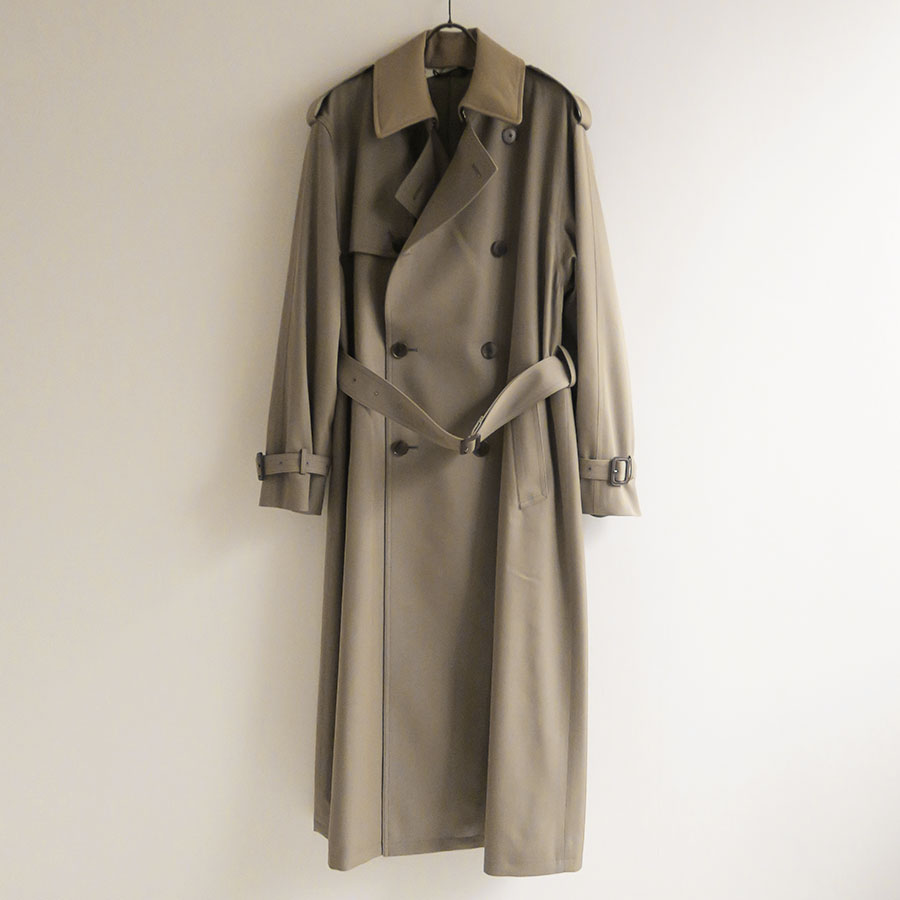 【AURALEE/オーラリー】<br>LIGHT WOOL MAX GABARDINE CHAMBRAY TRENCH COAT <br>A25SC04MC