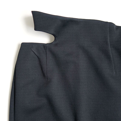 【Mame Kurogouchi/マメ】<br>Double Jersey Asymmetric Skirt <br>MM25FW-JS059