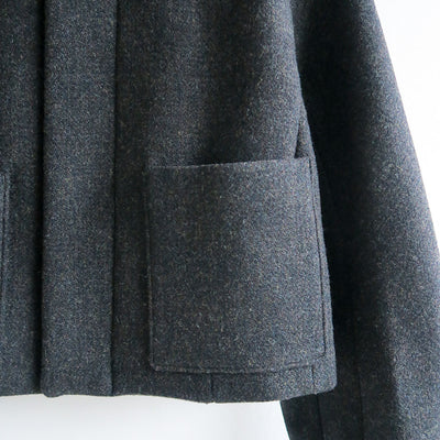 【9/5からポイント10%還元】<br>【AURALEE/オーラリー】<br>SHETLAND WOOL DOUBLE CLOTH BLOUSON <br>A25AB04HD