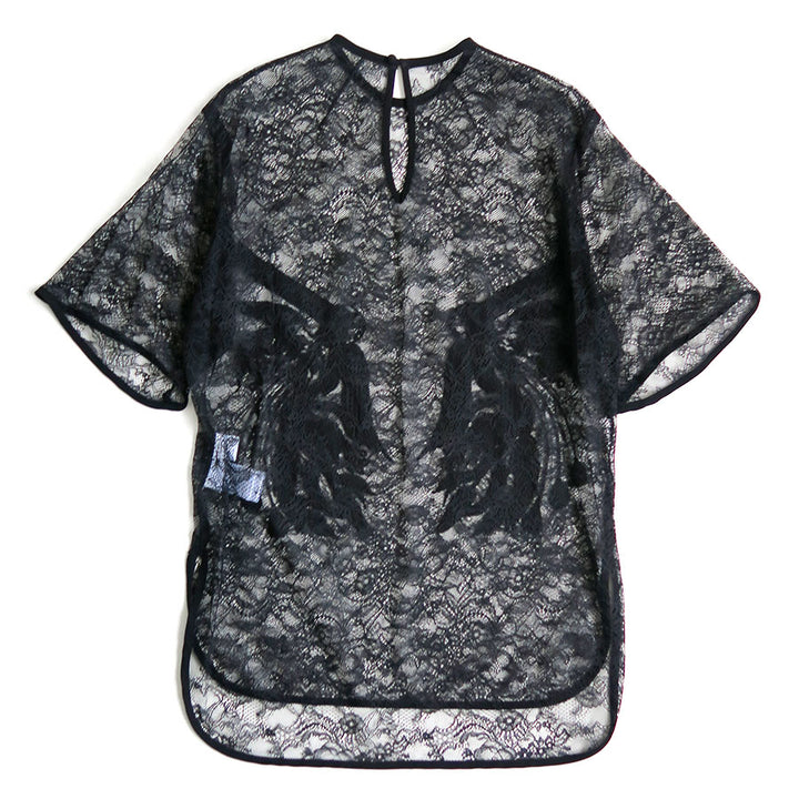 Mame Kurogouchi/マメ】Raschel Lace Embroidered Top MM26SS-SH099の