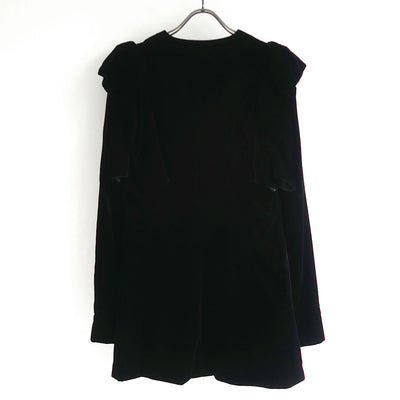 【FETICO/フェティコ】 <br>VELVET FRILL SHOULDER JACKET <br>FTC244-0204