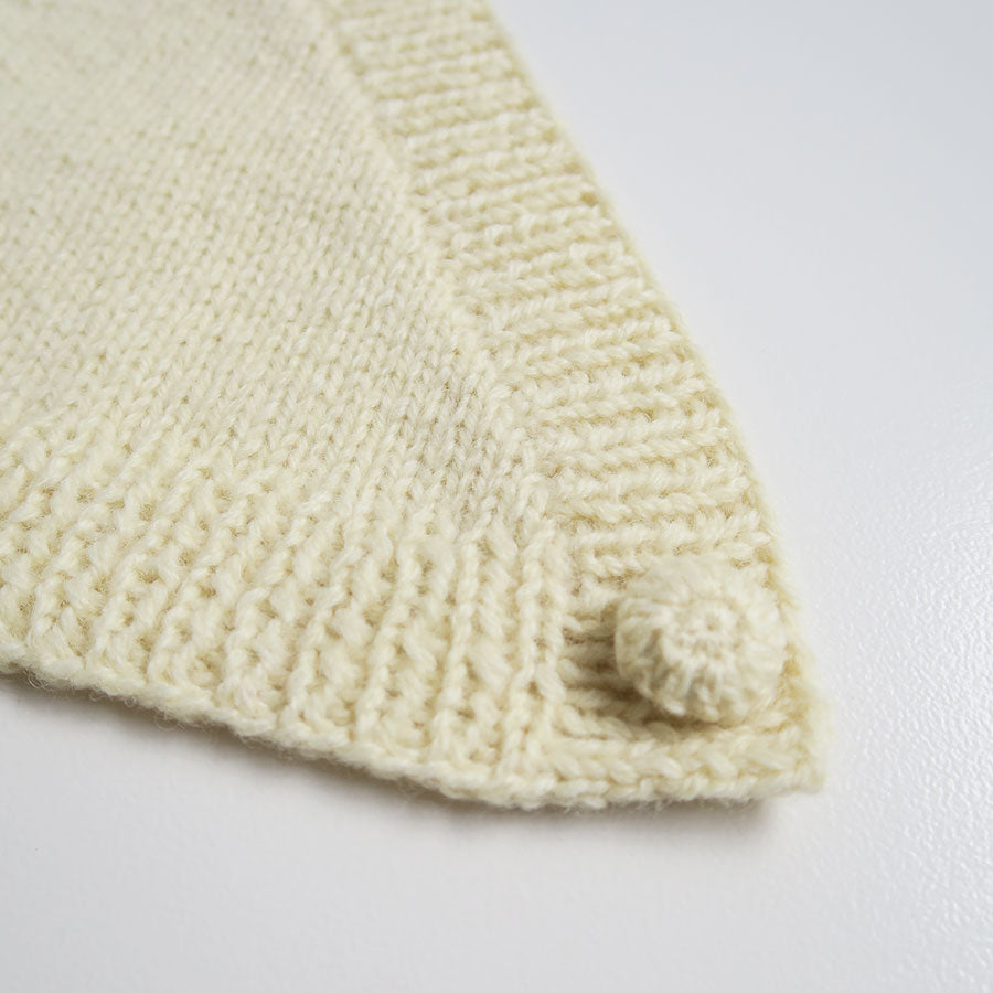 【FUMIKA UCHIDA/フミカウチダ】 <br>SHETLAND HAND KNITTED KERCHIEF <br>W-GD002