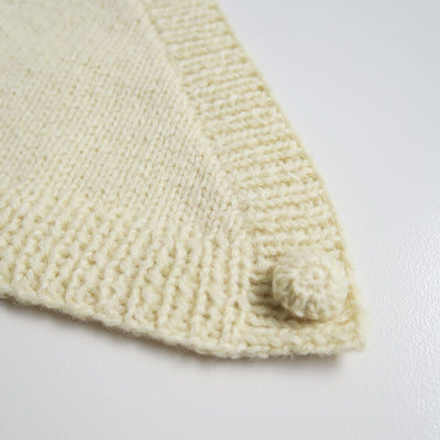 【FUMIKA UCHIDA/フミカウチダ】 <br>SHETLAND HAND KNITTED KERCHIEF <br>W-GD002