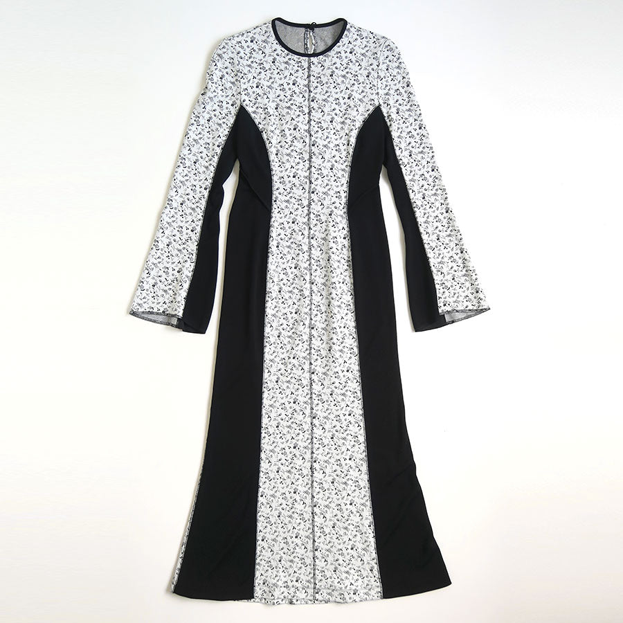 【Mame Kurogouchi/マメ】<br>Floral Jacquard Fraise Stitch Dress <br>MM25FW-JS027