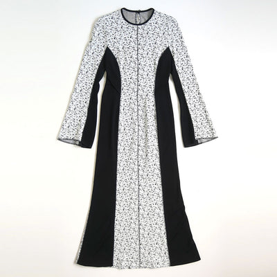 【Mame Kurogouchi/マメ】<br>Floral Jacquard Fraise Stitch Dress <br>MM25FW-JS027