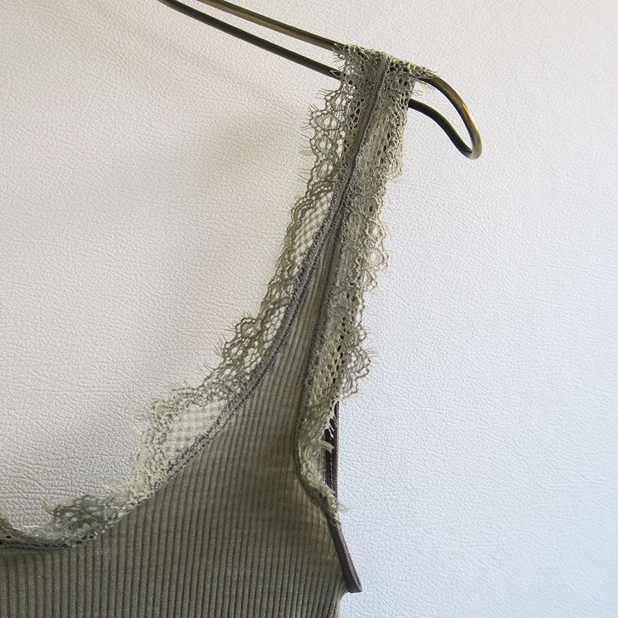 【FUMIKA UCHIDA/フミカウチダ】 <br>RIB CAMISOLE UNDERWEAR <br>W-UW006