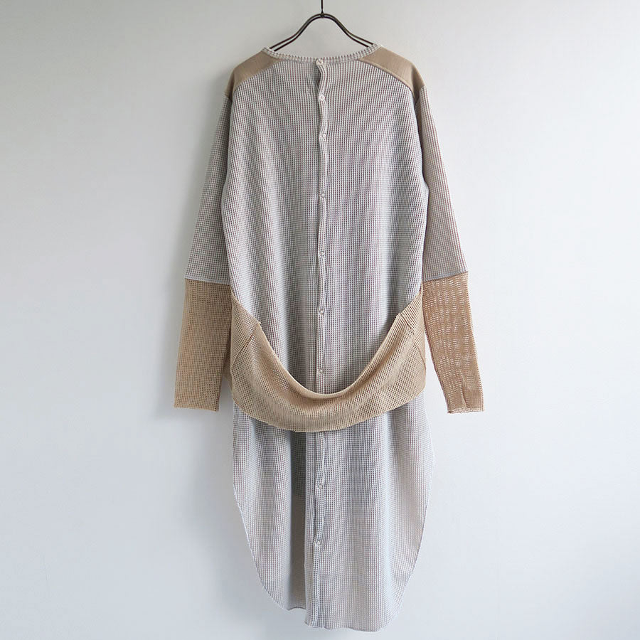 【kotohayokozawa/コトハヨコザワ】<br>WAFFLE LAYERED DRESS <br>KT23A-CS04