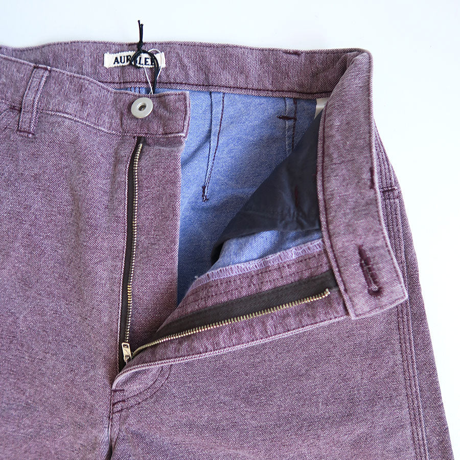 【11/1からポイント10%還元】<br>【AURALEE/オーラリー】<br>WASHED ORGANIC CANVAS PANTS <br>A24AP06HG