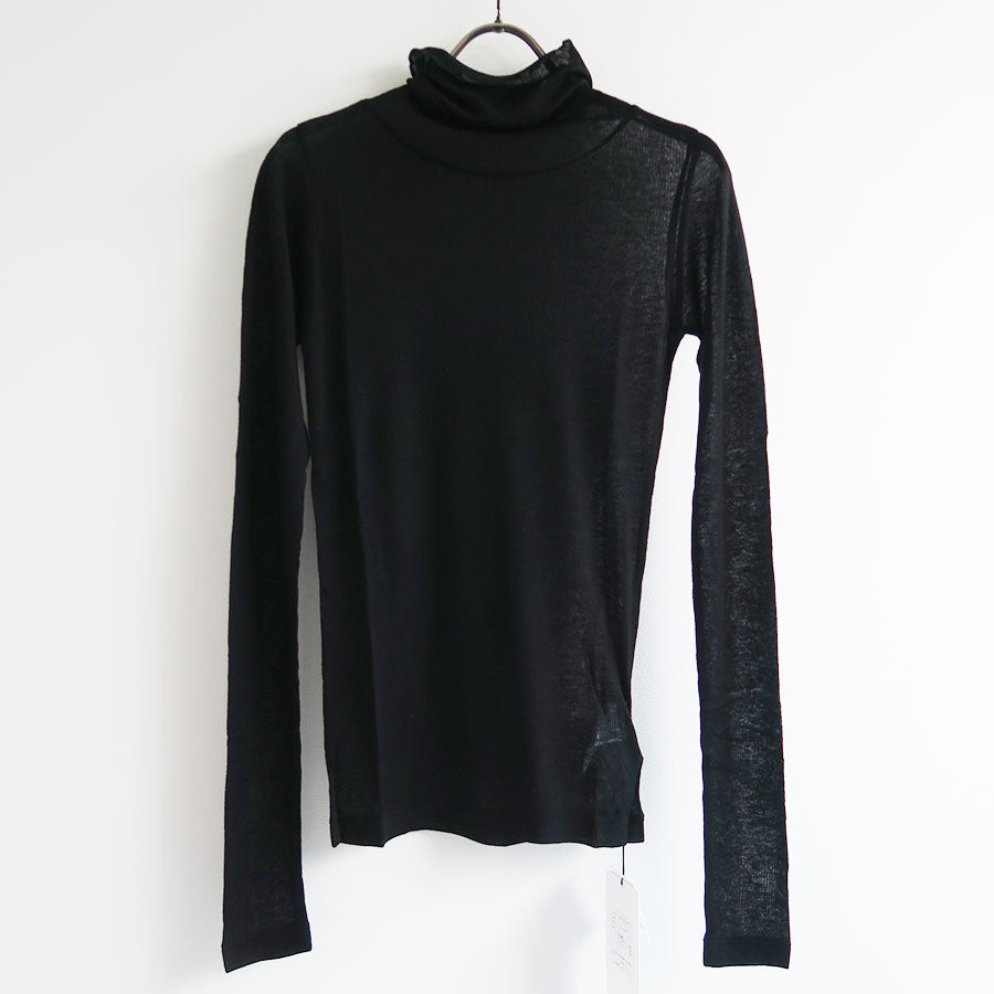 【BATONER/バトナー】<br>MELTY RIB HIGH NECK LONG SLEEVE T-SHIRT <br>BN-25FL-009