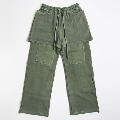 【INSCRIRE/アンスクリア】<br>Layered Sweat Pants <br>I25AW-BC117