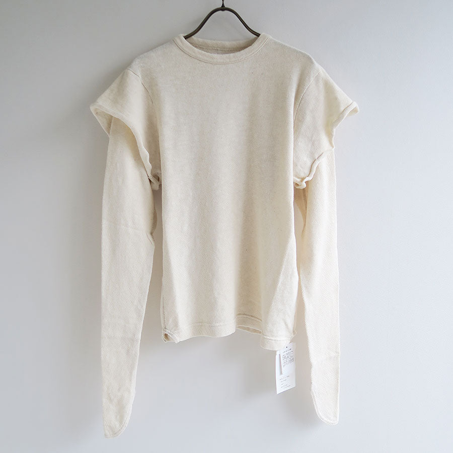 【FUMIKA UCHIDA/フミカウチダ】<br>GAUZE JERSEY DOUBLE SLEEVE TOP <br>U-CS002