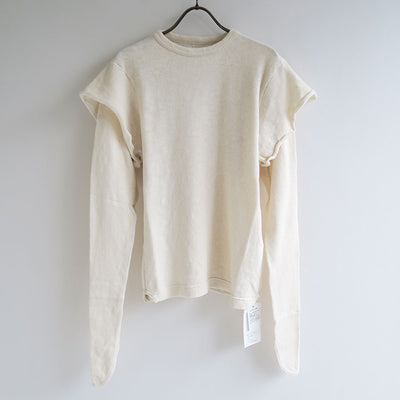 【FUMIKA UCHIDA/フミカウチダ】<br>GAUZE JERSEY DOUBLE SLEEVE TOP <br>U-CS002