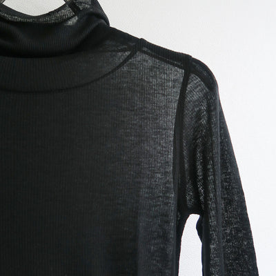 【BATONER/バトナー】<br>MELTY RIB HIGH NECK LONG SLEEVE T-SHIRT <br>BN-25FL-009