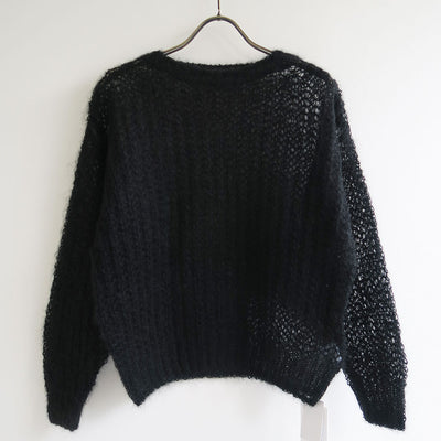 【BATONER/バトナー】<br>FLUFFY MOHAIR BOAT NECK <br>BN-25FL-027