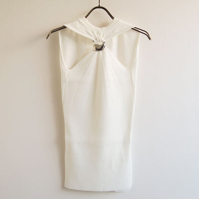 【mukasa/ムカサ】<br>Sleeveless Knit Top <br>MU-0516