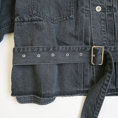 【RYU KAGA/リュウ カガ】<br>Belted denim jacket <br>85RJ01A