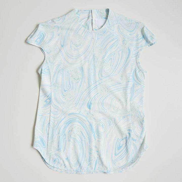 まめ様 Layered Jacquard Sleeveless Knit