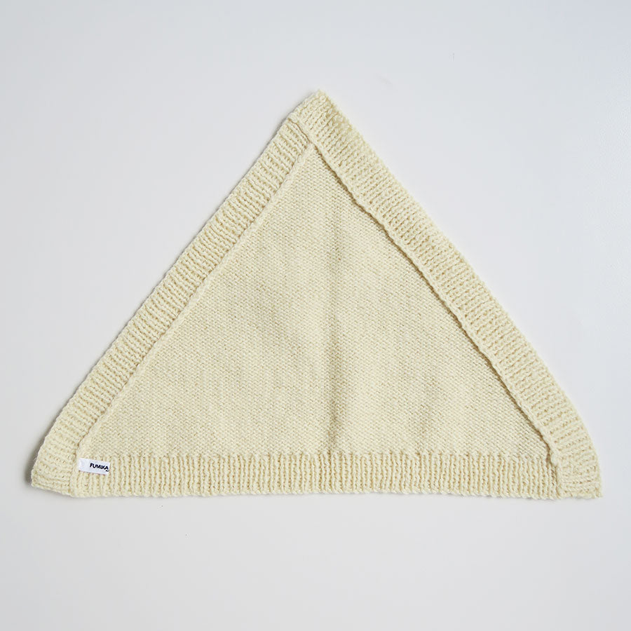 【FUMIKA UCHIDA/フミカウチダ】 <br>SHETLAND HAND KNITTED KERCHIEF <br>W-GD002