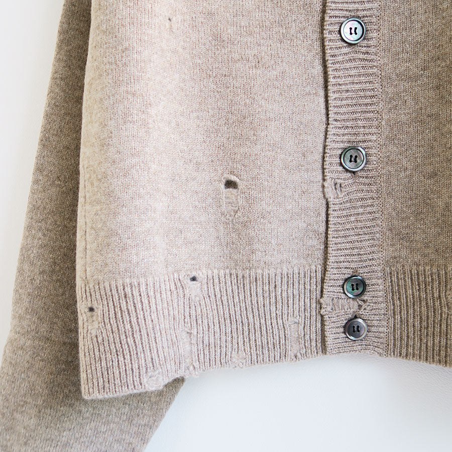 RYU KAGA Damaged knit cardigan 【公式通販】