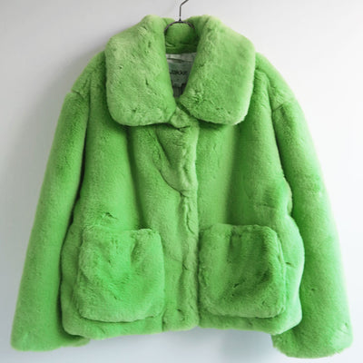【jakke/ジャッキー】<br>TRACI COAT (NEON GREEN) <br>J2220C16