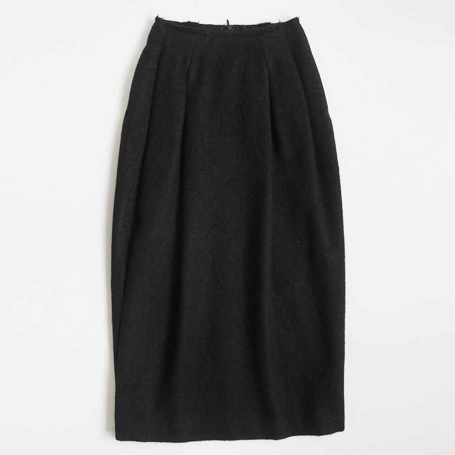 【AURALEE/オーラリー】<br>BRUSHED ALPACA WOOL MELTON SKIRT <br>A23AS05AS
