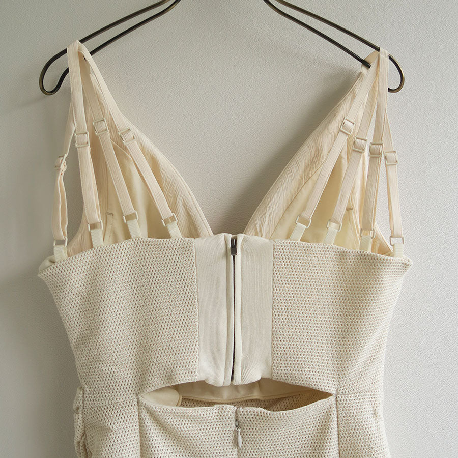 【PHOTOCOPIEU/フォトコピュー】<br>DRAPED BUSTIER DRESS (NURIA) <br>251NRI
