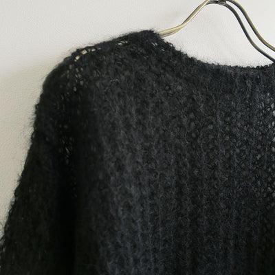 【BATONER/バトナー】<br>FLUFFY MOHAIR BOAT NECK <br>BN-25FL-027
