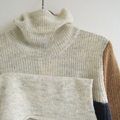 【kotohayokozawa/コトハヨコザワ】<br>MOHAIR HIGH NECK KNIT <br>KT23A-KN04