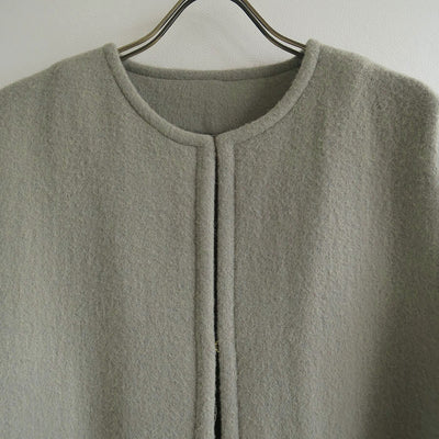 【JUN MIKAMI/ジュンミカミ】<br>リバーシブルコート (セージ) <br>23AW-22-D