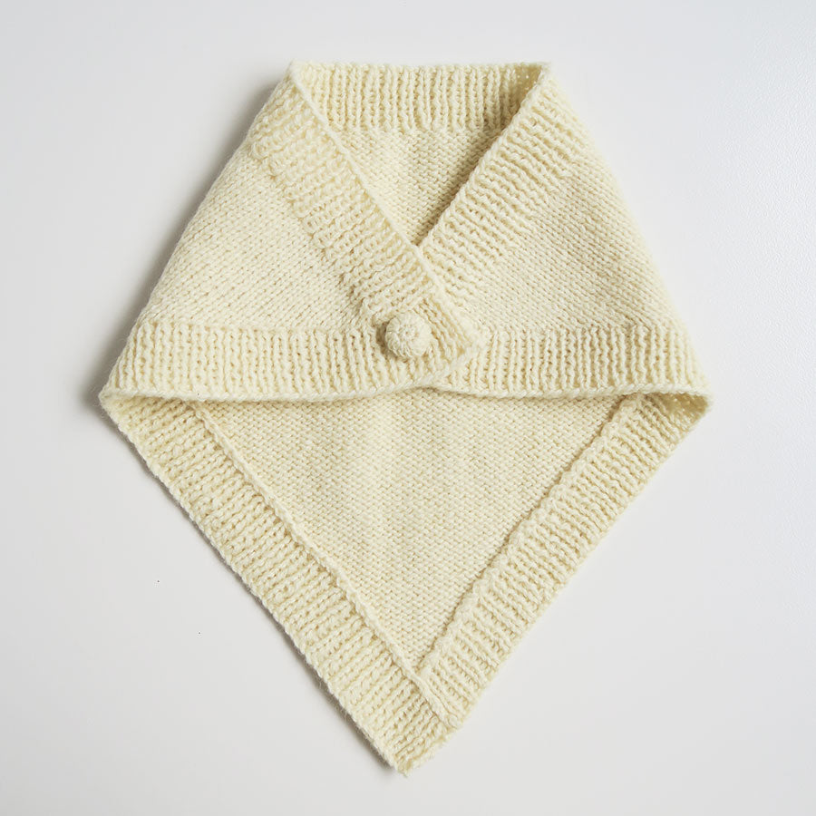 【FUMIKA UCHIDA/フミカウチダ】 <br>SHETLAND HAND KNITTED KERCHIEF <br>W-GD002