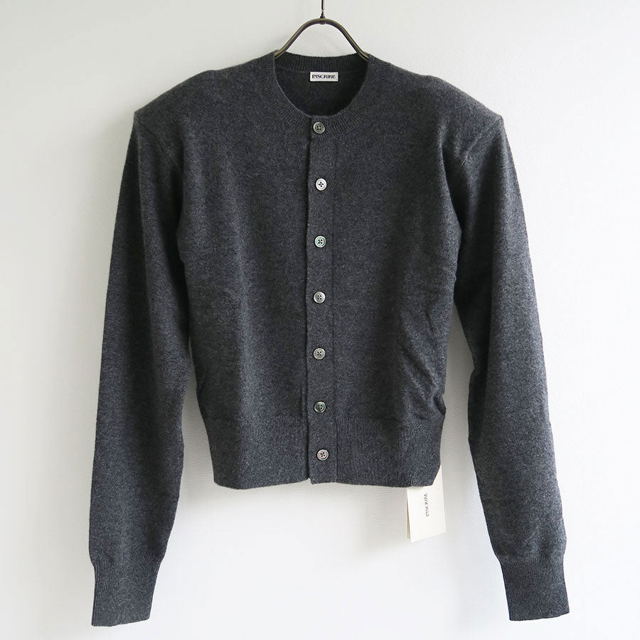 【INSCRIRE/アンスクリア】<br>Tight Fit C/N Cardigan <br>I24AW-IBC048