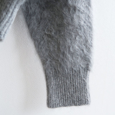 【BATONER/バトナー】<br>CASHMERE FOX FUR CREW NECK <br>BN-24FL-061