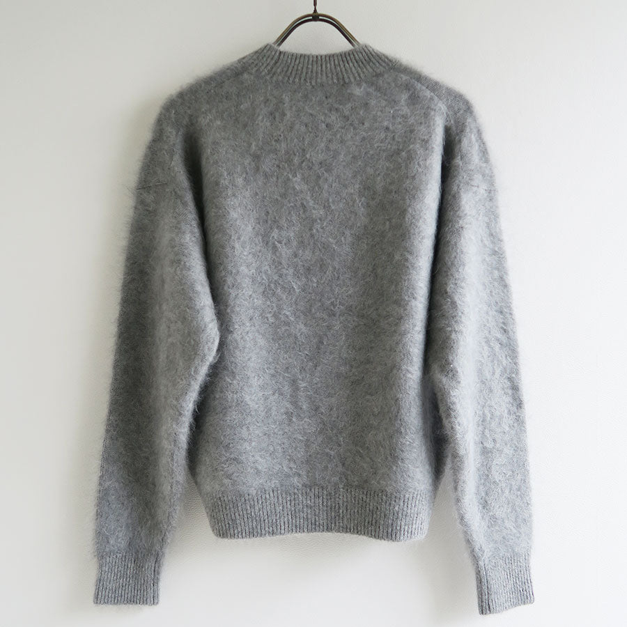 【BATONER/バトナー】<br>CASHMERE FOX FUR CREW NECK <br>BN-24FL-061