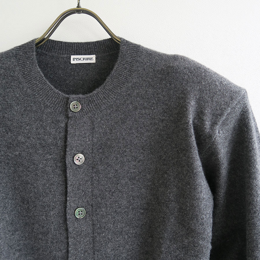 【INSCRIRE/アンスクリア】<br>Tight Fit C/N Cardigan <br>I24AW-IBC048