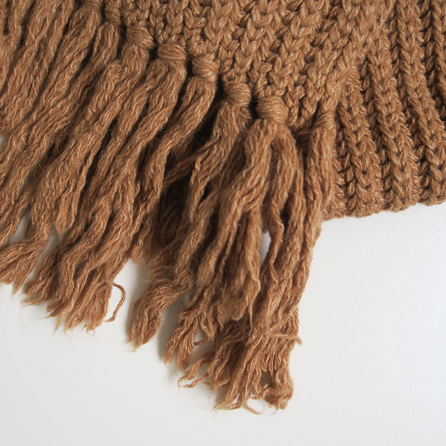 【BATONER/バトナー】<br>FRINGE BIG MUFFLER <br>BN-23FL-013
