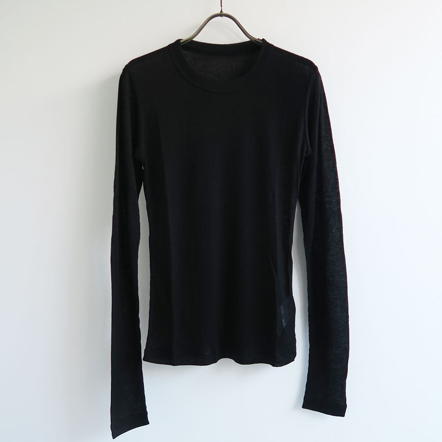 【BATONER/バトナー】<br>MELTY RIB CREW NECK <br>BN-24FL-008