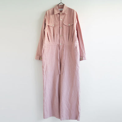 【BELPER/ベルパー】<br>WASHED LINEN JUMP SUIT <br>2111-1824