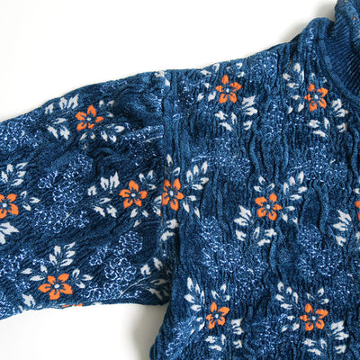 【Mame Kurogouchi/マメ】<br>Floral Motif Chenille Knited Cardigan <br>MM25FW-KN062