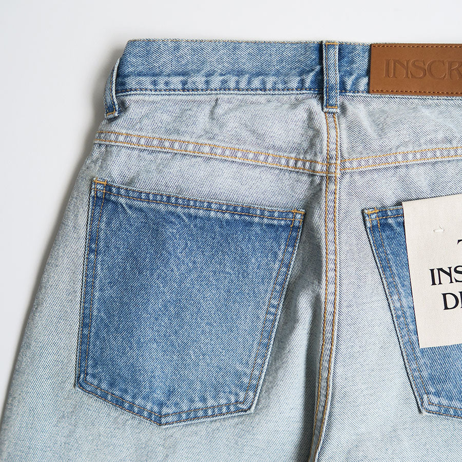 【INSCRIRE/アンスクリア】<br>Loose Fit Inside Out Denim <br>ID-PT33