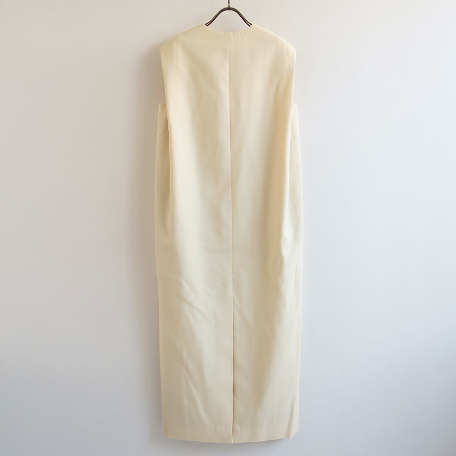 【AURALEE/オーラリー】<br>STRUCTURED WOOL DOUBLE CLOTH SLEEVELESS DRESS <br>A25AD01HP