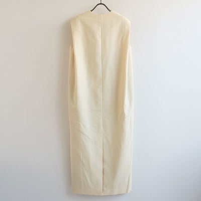 【AURALEE/オーラリー】<br>STRUCTURED WOOL DOUBLE CLOTH SLEEVELESS DRESS <br>A25AD01HP